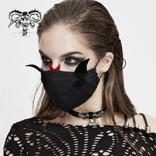 Load image into Gallery viewer, MK045 punk Little devil women cotton masks with wings