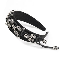 Load image into Gallery viewer, AS128 skull braided headband