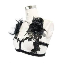 Load image into Gallery viewer, EAS002 sexy lingerie women elastic ribbon lace gothic accessory with roses