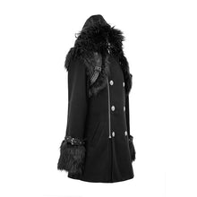 Load image into Gallery viewer, CT129 winter men cape collar punk long coat with fur