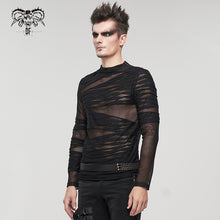 Load image into Gallery viewer, TT174 Men bandage effect knitted T-shirt