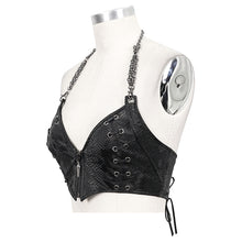 Load image into Gallery viewer, WT060 Snakeskin pattern Breast wrapped sling top