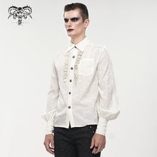 Load image into Gallery viewer, SHT08202 white Everyday Gothic Long Sleeve Shirt
