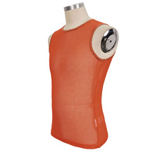 Load image into Gallery viewer, TT19702 Orange Diamond-shaped net basic style men vest