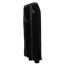 Load image into Gallery viewer, PT123 Gothic black lace sexy women velvet pants