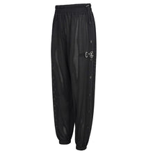 Load image into Gallery viewer, PT178 Women elastic waistband side slit mesh punk pencil pants