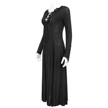 Load image into Gallery viewer, SKT144 gothic dark pattern long sleeve long dress