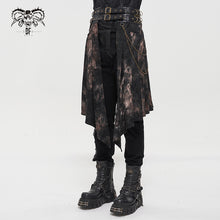 Load image into Gallery viewer, SKT142 Punk corduroy tie-dye men skirt