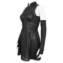 Load image into Gallery viewer, SKT161 Black Punk Chinese style cheongsam dress