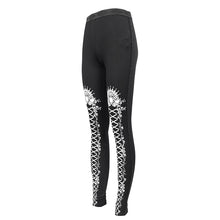 Load image into Gallery viewer, PT14701 White lace tie-rope pattern printed leggings