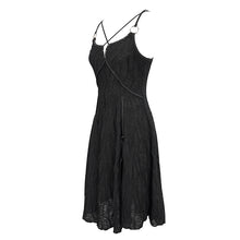 Load image into Gallery viewer, SKT145 Punk daily life wavy pattern sling dress