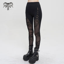 Load image into Gallery viewer, PT193 flocking printed leggings with chain