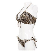 Load image into Gallery viewer, SST017 Leopard printed swimsuit set