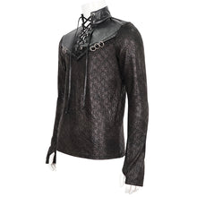 Load image into Gallery viewer, TT228 Stand collar rubberized men's T-shirt