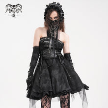Load image into Gallery viewer, MK056 Women Punk Spider Web Mask With Veil

