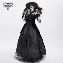 Load image into Gallery viewer, ESKT04501 Black Gothic suspender dress
