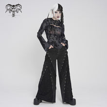 Load image into Gallery viewer, PT292 Punk-Style Distressed and Ripped Wide-Leg Pants
