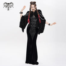 Load image into Gallery viewer, CA052 Punk curly hooded cape

