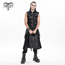 Load image into Gallery viewer, AS208 Punk inverted five-pointed star leather backpack
