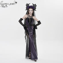 Load image into Gallery viewer, EAS039 Bat-Wing Headband with Long Veil
