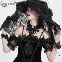 Load image into Gallery viewer, EAS030 Gothic Beaded Appliqued Chain Necklace
