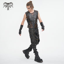 Load image into Gallery viewer, WT08601 hand brushed leather men vest
