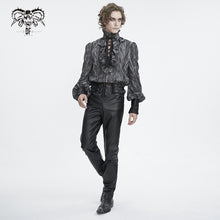 Load image into Gallery viewer, SHT11701 Punk high collar long sleeve men shirt
