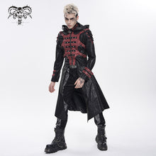 Load image into Gallery viewer, CT27901 Punk-Style Long Leather Coat with Hood
