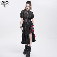 Load image into Gallery viewer, SHT129 Punk sheer plaid shirt
