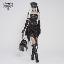 Load image into Gallery viewer, CST00901 Black Punk-Style Glossy Leather Strapless Corset
