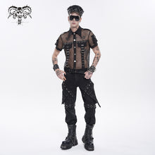 Load image into Gallery viewer, AS293 Punk-Style Spiked Patent Leather Military Cap

