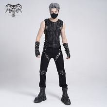 Load image into Gallery viewer, PT274 Punk twill and glazed leather trousers
