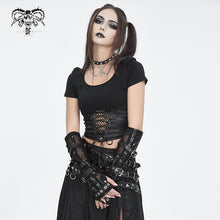 Load image into Gallery viewer, GE031 Skull mesh mid-length sleeves
