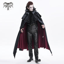 Load image into Gallery viewer, CA049 Gothic black and red velvet knitted collar
