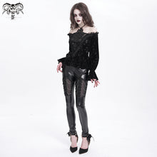 Load image into Gallery viewer, PT268 Embossed stretchy leather pants
