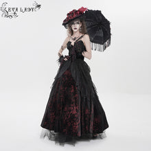 Load image into Gallery viewer, ESKT071 Blood-Stained Backless Strappy Slip Dress
