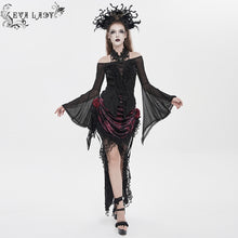 Load image into Gallery viewer, ETT04501 3D Floral Knit Gothic T-Shirt

