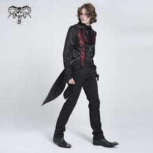 Load image into Gallery viewer, WT095 Rose Jacquard Swallowtail Vest
