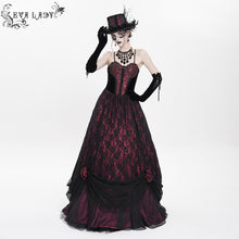 Load image into Gallery viewer, EAS038 Gothic rose feather branch decorated hat
