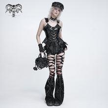 Load image into Gallery viewer, AS314 Punk-style mid-length snakeskin-pattern leather leg warmers
