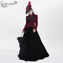 Load image into Gallery viewer, EAS02402 black and red Half-rimmed feather flower headband straw hat

