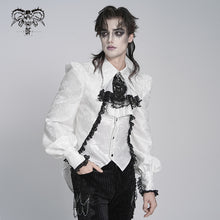 Load image into Gallery viewer, AS28802 Glossy irregular pleated woven Gothic shirt bow tie
