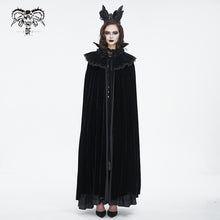 Load image into Gallery viewer, CA040 Gothic stand collar velvet women and men cloak
