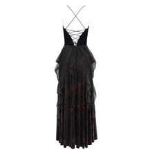 Load image into Gallery viewer, ESKT071 Blood-Stained Backless Strappy Slip Dress
