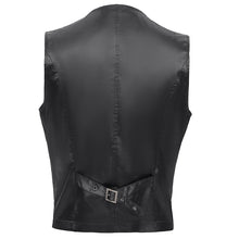 Load image into Gallery viewer, WT09302 men black Gothic embossed waistcoat
