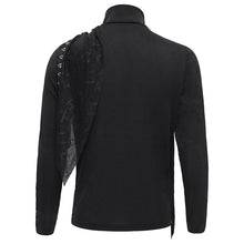 Load image into Gallery viewer, TT285 Knitted laminated high collar long sleeve T-shirt
