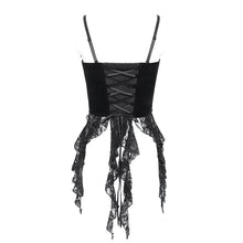 Load image into Gallery viewer, ECST01401 Gothic Corset with Long Beaded Tassels at the Bust
