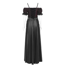 Load image into Gallery viewer, ESKT05701 Black Sequined Lace Mesh Gown Dress
