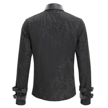 Load image into Gallery viewer, SHT125 Punk pleated stand collar long sleeve shirts
