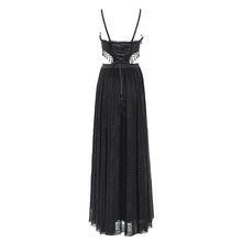 Load image into Gallery viewer, ESKT05901 Black Rose cutout waist strapless dress
